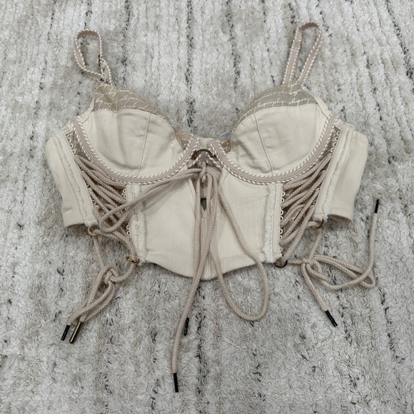 Bydee Mila Longline Bra in Pearl - Picture 2 of 4